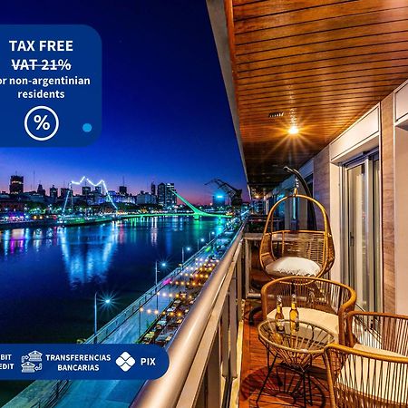 Family Apartment With Puente De La Mujer View In Puerto Madero Buenos Aires Bagian luar foto